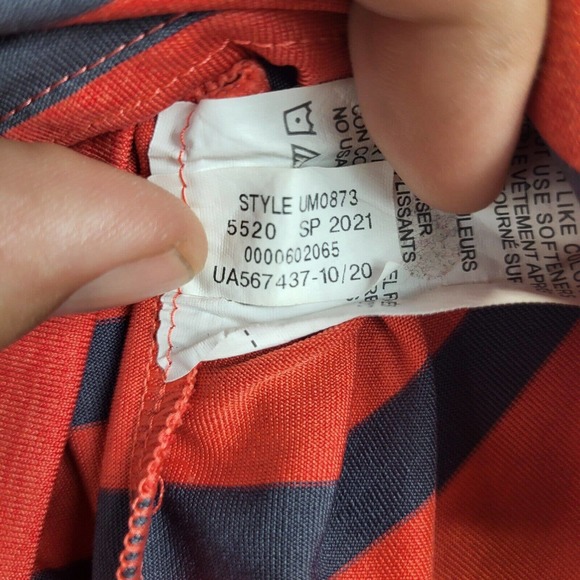 Under Armour Shirt Mens M Playoff Polo SC Logo Striped Performance Collared Golf - Picture 11 of 12